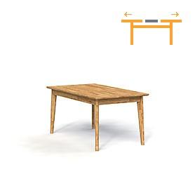 Tisch mit ausziehbarer Tischplatte GREG