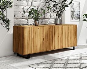 Niedrige breite Kommode STEEL