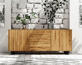 Niedrige breite Kommode STEEL