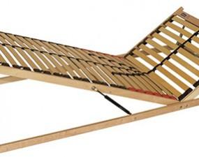 Bettrost für Bett mit Bettkasten geöffnet von vorne