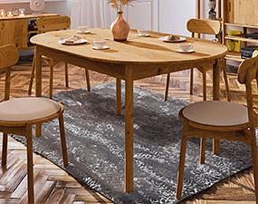 Ausziehbarer ovaler Tisch POLA