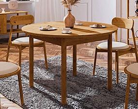 Ausziehbarer runder Tisch POLA