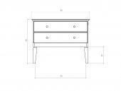 Niedrige Kommode ODYS