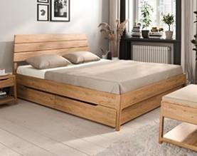 TWIG Bett mit Holzkopfteil