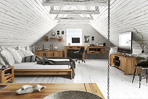 CUBIC - Kolekcja mebli do sypialni z drewna litego