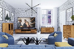 GREG - Kolekcja mebli do salonu z drewna litego